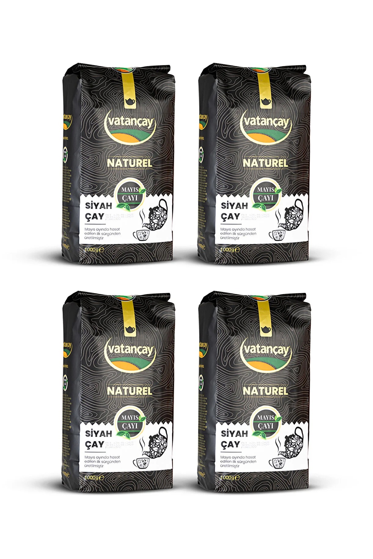 Siyah Naturel Çay Paket / Kampanya (4 PAKET SİYAH ÇAY 4000GR)